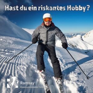 Skifahrer. Thema hier Unfallversicherung